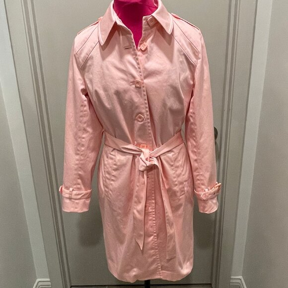 Apostrophe pink trench coat - Picture 1 of 10